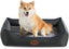 eewoldia Orthopedic Dog Bed Medium Size Dog, Durable Egg Crate Foam Sofa Dog Bed with Washable Removable Cover, Waterproof Lining, Pet Beds for Medium Dogs, Navy