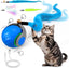 Cat Toy Ball - Speedy Cat Toys for Indoor Cats with Feather Tails for Chasing, Moving Stimulation Smart Cat Toy for Enrichment, Motion Activated Automatic Rolling Toys to Keep Them Busy