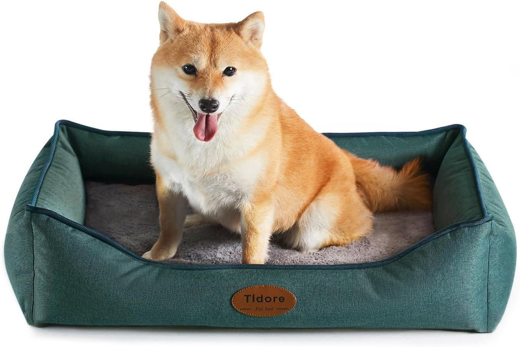 eewoldia Orthopedic Dog Bed Medium Size Dog, Durable Egg Crate Foam Sofa Dog Bed with Washable Removable Cover, Waterproof Lining, Pet Beds for Medium Dogs, Navy