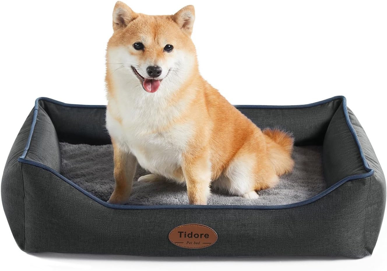 eewoldia Orthopedic Dog Bed Medium Size Dog, Durable Egg Crate Foam Sofa Dog Bed with Washable Removable Cover, Waterproof Lining, Pet Beds for Medium Dogs, Navy Main image