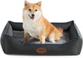 eewoldia Orthopedic Dog Bed Medium Size Dog, Durable Egg Crate Foam Sofa Dog Bed with Washable Removable Cover, Waterproof Lining, Pet Beds for Medium Dogs, Navy