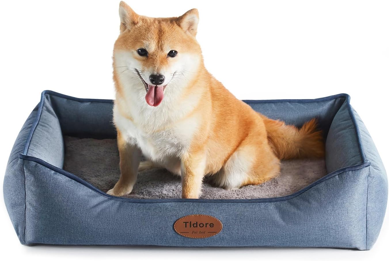 eewoldia Orthopedic Dog Bed Medium Size Dog, Durable Egg Crate Foam Sofa Dog Bed with Washable Removable Cover, Waterproof Lining, Pet Beds for Medium Dogs, Navy Secondary image